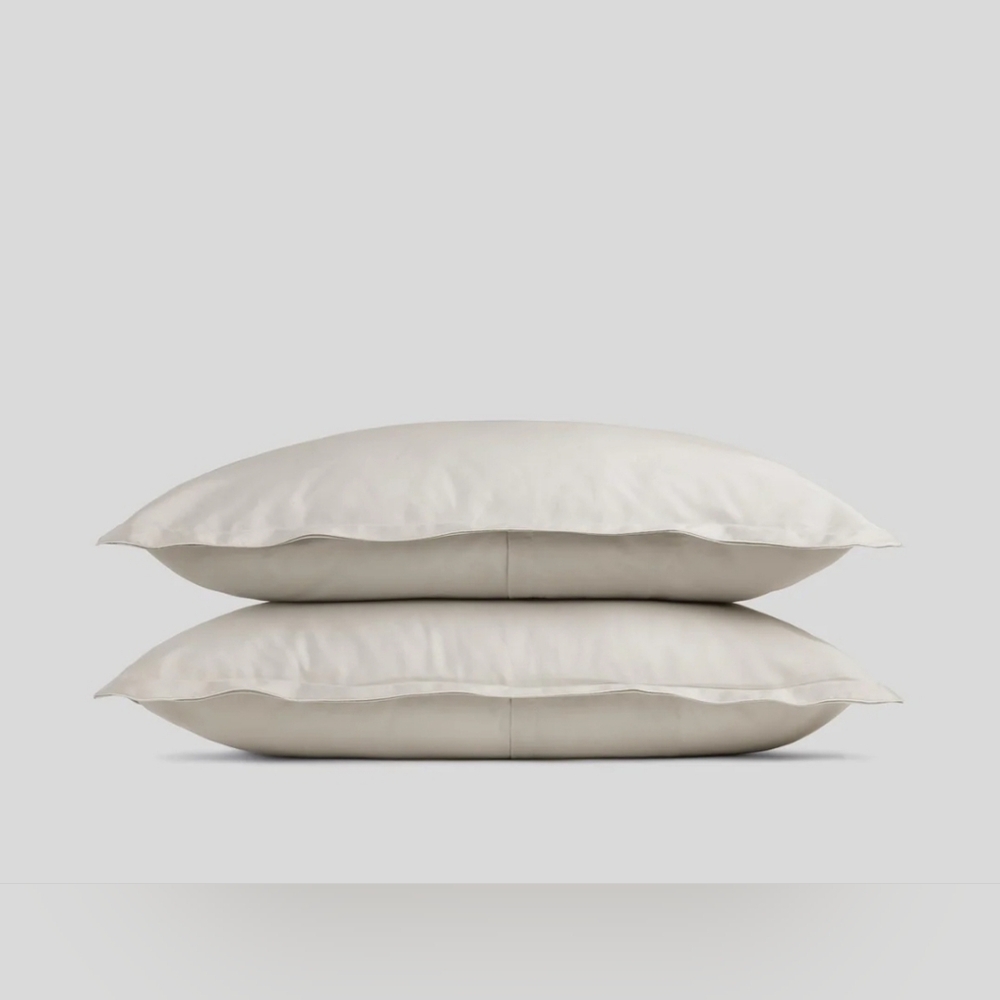 Parachute Cotton Sateen Bone Set Of 2 Shams! (M10)